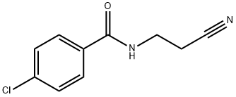 Benzamide, 4-chloro-N-(2-cyanoethyl)- 结构式