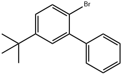 2-溴-5-(1,1-二甲基乙基)-1,1'-联苯 结构式