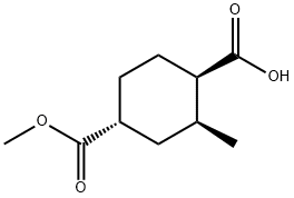 (1R,2S,4R)-4-(methoxycarbonyl)-2-methylcyclohexane-1-carboxylic acid 结构式