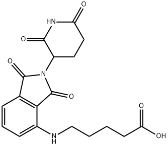 Pentanoic acid, 5-[[2-(2,6-dioxo-3-piperidinyl)-2,3-dihydro-1,3-dioxo-1H-isoindol-4-yl]amino]- 结构式