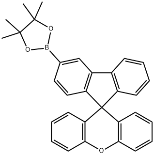 3-硼酸频哪醇酯-螺[9H-芴-9,9-'氧杂蒽] 结构式
