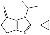 CYCLOPENT[D]IMIDAZOL-4(3H)-ONE, 2-CYCLOPROPYL-5,6-DIHYDRO-3-(1-METHYLETHYL)- 结构式