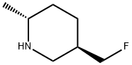 Piperidine, 5-(fluoromethyl)-2-methyl-, (2R,5R)- 结构式