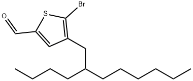 2-Thiophenecarboxaldehyde, 5-bromo-4-(2-butyloctyl)- 结构式