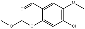 Benzaldehyde, 4-chloro-5-methoxy-2-(methoxymethoxy)- 结构式