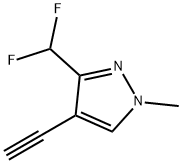 3-(二氟甲基)-4-乙炔基-1-甲基-1H-吡唑 结构式