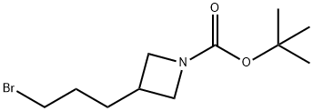 3-(3-溴丙基)氮杂环丁烷-1-羧酸叔丁酯 结构式