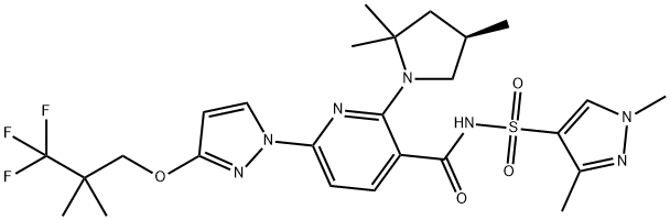 化合物 (R)-ELEXACAFTOR 结构式