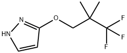 3-(3,3,3-三氟-2,2-二甲基丙氧基)-1H吡唑 结构式