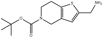Thieno[3,2-c]pyridine-5(4H)-carboxylic acid, 2-(aminomethyl)-6,7-dihydro-, 1,1-d… 结构式
