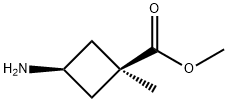 Cyclobutanecarboxylic acid, 3-amino-1-methyl-, methyl ester, cis- 结构式
