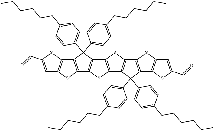 Trithiophene-phenylhexyl-CHO 结构式