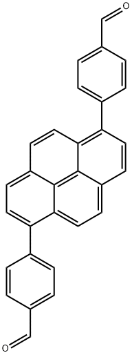 4,4'-(1,6-pyrenediyl)bis-Benzaldehyde 结构式