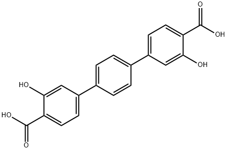 3,3"-dihydroxy-[1,1':4',1"-terphenyl]-4,4"-dicarboxylic acid 结构式