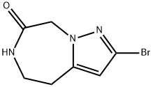 2-溴-5,6-二氢-4H-吡唑并[1,5-D][1,4]二氮杂-7(8H)-酮 结构式