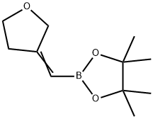 2-((二氢呋喃-3(2H)-亚乙基)甲基)-4,4,5,5-四甲基-1,3,2-二氧苯甲醛 结构式