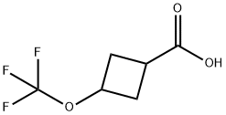 Cyclobutanecarboxylic acid, 3-(trifluoromethoxy)- 结构式