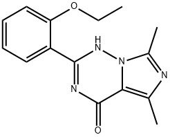 Imidazo[5,1-f][1,2,4]triazin-4(1H)-one, 2-(2-ethoxyphenyl)-5,7-dimethyl- 结构式