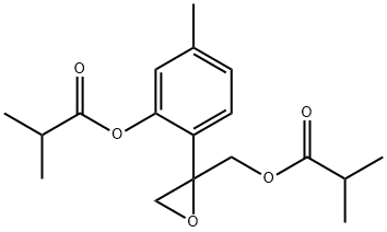 8,9-环氧-9,10-二异丁酰百里草酚 结构式