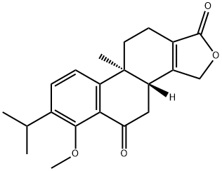 Phenanthro[1,2-c]furan-1,5-dione, 3,3b,4,9b,10,11-hexahydro-6-methoxy-9b-methyl-7-(1-methylethyl)-, (3bR,9bS)- 结构式