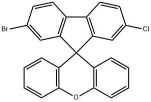 2-溴-7-氯螺[芴-9,9'-氧杂蒽] 结构式