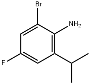 2-溴-4-氟-6-异丙基苯胺 结构式