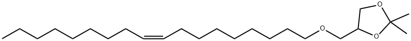 1,3-Dioxolane, 2,2-dimethyl-4-[[(9Z)-9-octadecen-1-yloxy]methyl]- 结构式