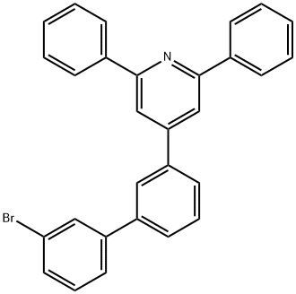 4-(3'-溴-[1,1'-联苯]-3-基)-2,6-二苯基吡啶 结构式