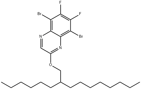 Quinoxaline, 5,8-dibromo-6,7-difluoro-2-[(2-hexyldecyl)oxy]- 结构式