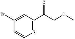 1-(4-溴吡啶-2-基)-2-甲氧基乙-1-酮 结构式