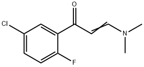 (2E)-1-(5-Chloro-2-fluorophenyl)-3-(dimethylamino)prop-2-en-1-one 结构式