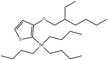 Stannane, tributyl[3-[(2-ethylhexyl)oxy]-2-thienyl]- 结构式