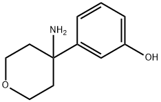 Phenol, 3-(4-aminotetrahydro-2H-pyran-4-yl)- 结构式