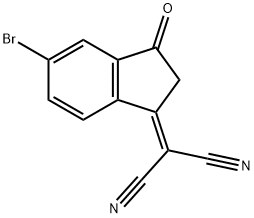 5-溴氰基茚酮 结构式