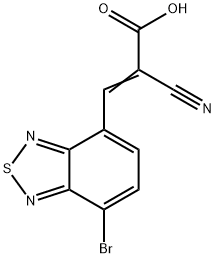 7-bromo-4-vinylcyanocarboxybenzothiadiazole 结构式