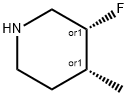 Piperidine, 3-fluoro-4-methyl-, (3R,4R)-rel- 结构式