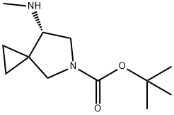 5-Azaspiro[2.4]heptane-5-carboxylic acid, 7-(methylamino)-, 1,1-dimethylethyl ester, (7S)- 结构式