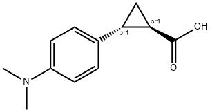 REL-(1R,2R)-2-(4-(二甲基氨基)苯基)环丙烷甲酸 结构式