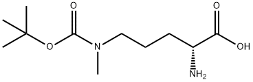 D-Ornithine, N5-[(1,1-dimethylethoxy)carbonyl]-N5-methyl- 结构式