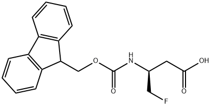 Butanoic acid,3-(((9H-fluoren-9-ylmethoxy)carbonyl)amino)-4- 结构式