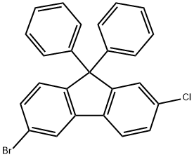 6-溴-2-氯-9,9-二苯基芴 结构式