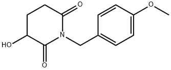 3-羟基-1-(4-甲氧基苄基)哌啶-2,6-二酮 结构式