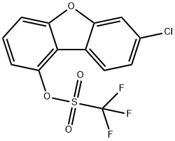 7-氯二苯并[B,D]呋喃-1-基三氟甲磺酸酯 结构式