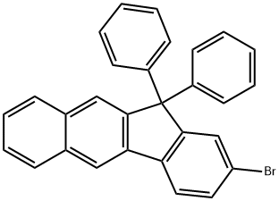 11H-Benzo[b]fluorene, 2-bromo-11,11-diphenyl- 结构式