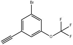 1-溴-3-乙炔基-5-(三氟甲氧基)苯 结构式