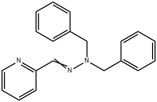 2-Pyridinecarboxaldehyde, 2,2-bis(phenylmethyl)hydrazone 结构式