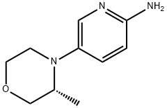 2-Pyridinamine, 5-[(3R)-3-methyl-4-morpholinyl]- 结构式