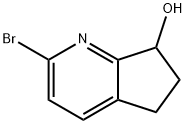 2-溴-6,7-二氢-5H-环戊[B]吡啶-7-醇 结构式