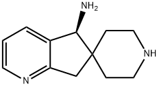 (S)-5,7-二氢螺[环戊并[B]吡啶-6,4'-哌啶]-5-胺 结构式