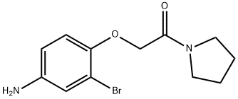 Ethanone, 2-(4-amino-2-bromophenoxy)-1-(1-pyrrolidinyl)- 结构式